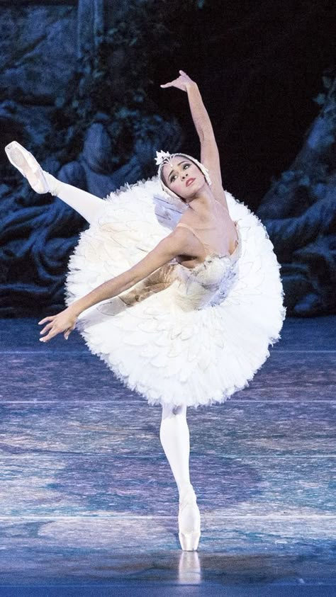 Misty Copeland as the Swan Queen, Odette, in ABT’s Swan Lake Ballet (2018) Black Dancers, Swan Lake Ballet, Ballet Images, Ballet Pictures, Alvin Ailey, Photography Winter, Black Ballerina, Dance World, American Ballet Theatre