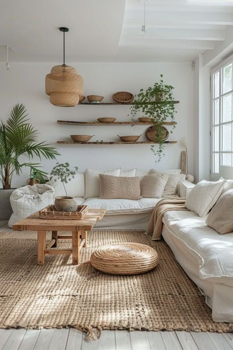 29 Scandi Boho Living Room Ideas for a Cozy and Chic Home 8 Scandinavian Boho Living Room, Boho Scandinavian Living Room, California Coastal Living Room, Scandi Boho Living Room, Cozy Coastal Living Room, House Hawaii, Boho Living Room Inspiration, Scandi Living Room, Chic Minimalista