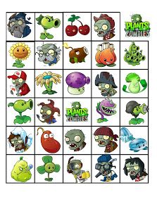 Musings of an Average Mom: Plants vs. Zombies bingo Zombie Party Games, Kids Zombie Party, Plant Mom Aesthetic, Plants Vs Zombies Birthday Party, Christmas Card Verses, Zombie Birthday Parties, Plants Vs Zombies 2, Plant Doodle, Bird Of Paradise Plant