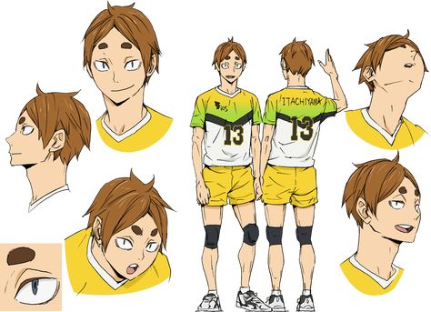 Haikyuu Character Sheet, Haikyuu Reference, Komori Motoya, Haikyuu Season 1, Haikyuu 3, Haikyuu Characters, Haikyuu Fanart, Art Style Inspiration, Character Sheet