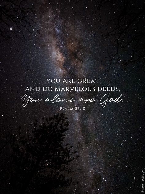 All the nations you have made will come and worship before you, Lord; they will bring glory to your name. For you are great and do marvelous deeds; you alone are God. Psalm 86.9-10 #bible #verseoftheday #God #Jesus #great #quotes #quoteoftheday #Lord All Glory To God Quotes, God Strength, Brain Growth, Psalm 86, Worship Quotes, Promise Keeper, Jesus Paid It All, Bible Verse Background, Worship The Lord