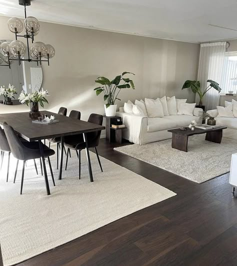 Living Room Design Dark, Dark Hardwood Floors Living Room, Dark Floor Living Room, Dark Wood Floors Living Room, Dark Wood Living Room, Living Room Hardwood Floors, Living Room Wood Floor, Casa Clean, Condo Living Room