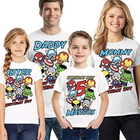 Marvel Makeup, Avengers Family, Lego Avengers, Marvel Birthday Party, Marvel Party, Avengers Theme, Super Hero Shirts, Avenger Birthday Party, Avengers Party