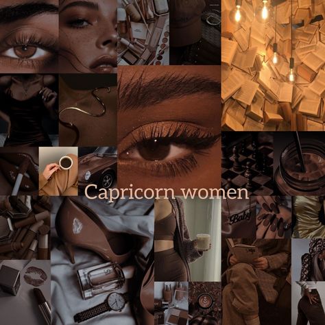 Capricorn Venus Makeup, Capricorn Fashion Aesthetic, Venus In Capricorn Style Women, Capricorn Woman Aesthetic, Venus In Capricorn Aesthetic, Capricorn Moodboard, Capricorn Makeup, Capricorn + Core + Aesthetic, Capricorn Core