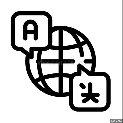 Translation symbol that can be used in the logo Service Logo, ? Logo, Quick Saves