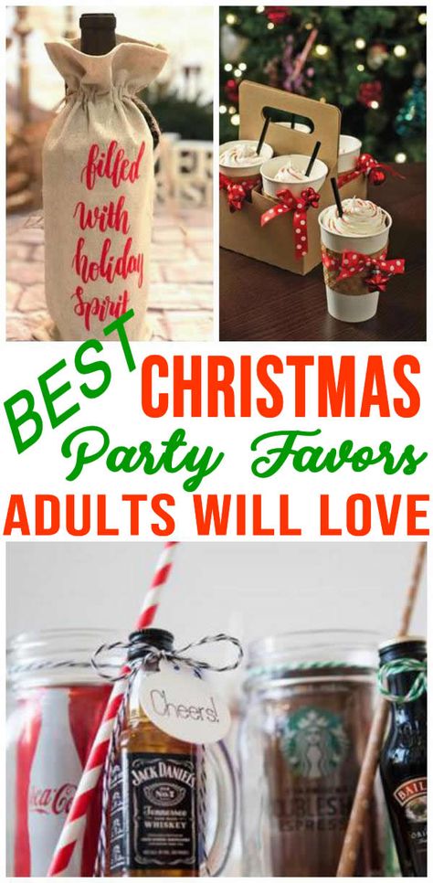 HO! HO! HO! Got a Christmas party & need the BEST Christmas party favors for adults? Find simple and unique DIY Christmas party favors. Easy, cheap and budget friendly party favors for a Christmas or Holiday party. Goodie bags, treats, small gift ideas and more. Great for women and men - office parties, family or friend parties. AMAZING Christmas party favors adults will love. Christmas Party Favors For Adults, Christmas Party Ideas For Teens, Girls Christmas Party, Christmas Goodie Bags, Diy Christmas Party, Adult Christmas Party, Christmas Gifts For Adults, Company Christmas Party, Work Christmas Party