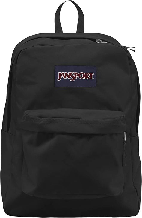 Amazon.com: JanSport SuperBreak One Backpacks, Black - Durable, Lightweight Bookbag with 1 Main Compartment, Front Utility Pocket with Built-in Organizer - Premium Backpack : Clothing, Shoes & Jewelry Black Jansport, Jansport Backpacks, Mochila Jansport, Mochila Jeans, Jansport Superbreak Backpack, Backpacks Black, Backpack Reviews, Jansport Backpack, Small Backpack