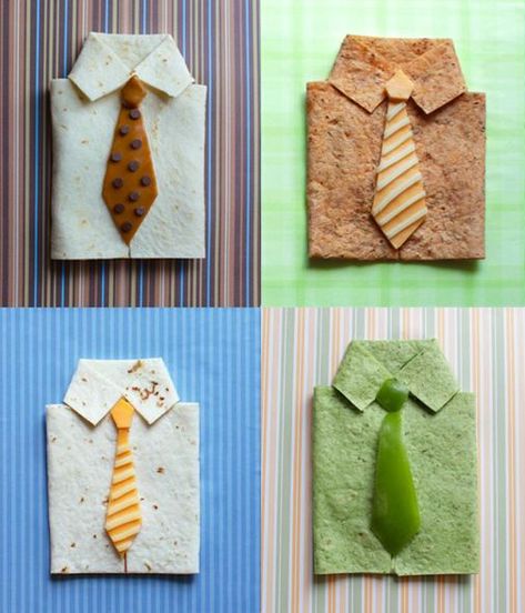 Project Denneler: Fun Father's Day Food Fathers Day Food, Gf Tortillas, Fruit Taco, Taco Shirts, Fathers Day Lunch, Egg Wraps, Mexican Treats, Kid Friendly Lunches, Fun With Food