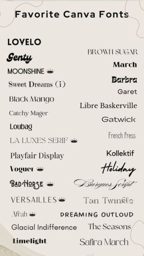 Free Fonts for Canva Pretty Canva Fonts, Canva Handwriting Font, Canva Script Fonts, Fonts For Canva, Canva Fonts Free, Pasta Shirt, Fonts Canva, Youtube Banner Backgrounds, Canva Fonts