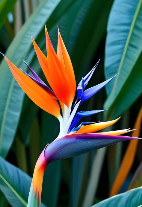 Birds Of Paradise Plant Painting, Bird Of Paradise Drawing, Heliconia Flower, Weird Flowers, Birds Of Paradise Plant, Bird Of Paradise Flower, Bird Of Paradise Plant, Jungle Flowers, Flower Identification