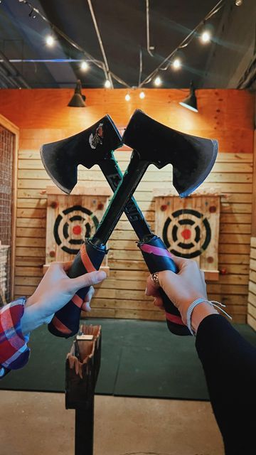 Ax Throwing Aesthetic, Stay With Me Brooke Montgomery, Ax Throwing, Alphabet Dating, Beer Wall, Dream Dates, Team Bonding, Viking Wedding, Picnic Date