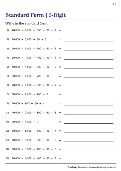 Standard And Expanded Form Worksheet, Standard Form Worksheets, Standard Form Math, Expanded Form Worksheets, Grade 6 Math, Mathematics Worksheets, Expanded Form, Study Related, Math Notes