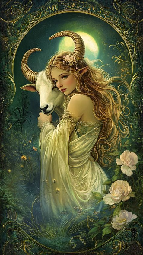 Capricorn goddess in Emile Vernon's elegant style, draped in vintage hues, embodies grace and ambition, her eyes holding the wisdom of the celestial goat. Capricorn Core, Capricorn Goddess, Capricorn Goat, Capricorn Art, Capricorn Women, Morning Sunshine Quotes, Good Morning Sunshine Quotes, Medium Blog, Sunshine Quotes