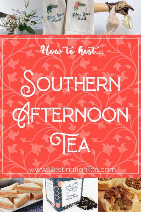 What does a Southern lady or gent serve at afternoon tea? We include classic Southern teatime treats, as well as some ideas to set the scene for a Southern Afternoon Tea in this tea party planning guide from Destination Tea. Afternoon Tea Fundraiser Ideas, Lady’s Tea Party, Southern Tea Sandwiches, Southern Tea Party Food, African American Tea Party, Tea Luncheon Ideas, Tea Party Ettiquite, Tea Party Table Settings Classy, Yea Party Table Setting