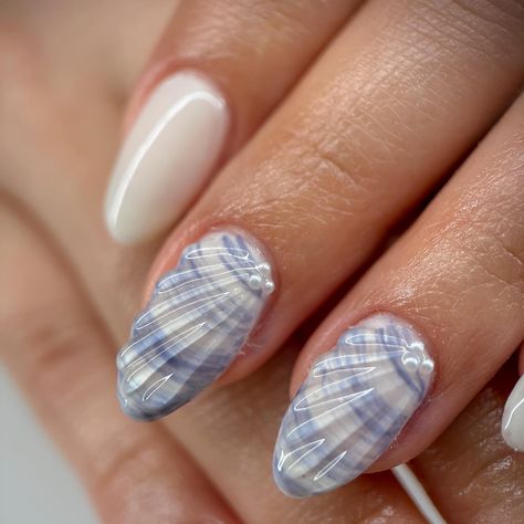 Hazel Nails, Seashell Nails, Gel Mani, Work Nails, Neutral Nails, Beach Nails, Cute Nail Designs, 3d Nail Art, Gel Manicure