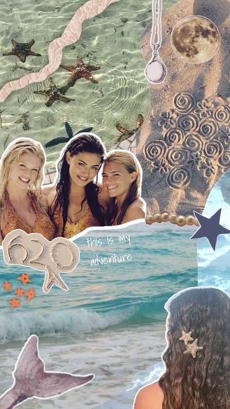 H2o Astethic, H2o Poster, H2p Just Add Water, H2o Just Add Water Wallpaper, H2o Wallpaper, H2o Just Add Water Aesthetic, H2o Aesthetic, H2o Mermaids, Beachy Aesthetic