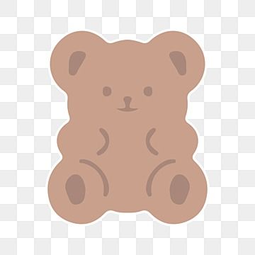 Cute Bear Sticker Png, Bear Png Icon, Korean Stickers Png, Korean Bear Aesthetic, Transparent Stickers Png, ของตกแต่ง Png ฟรี, Sticker Png Cute, Cute Bear Png, Little Bear Cartoon