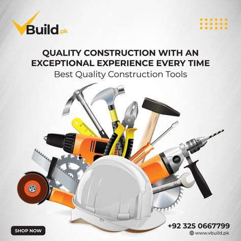 Construction Social Media Post Ideas, Construction Social Media Posts, Construction Creative Ads, Construction Social Media, Services Brochure, Construction Quotes, Tool Poster, Post Template Design, Visual Advertising