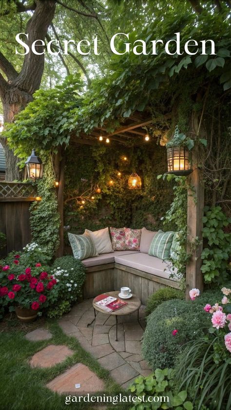 Are you dreaming of a hidden retreat in your own yard? You’re about to learn how to create a secret garden design that exudes calm and mystery. With creative secret garden ideas and smart planning, you can cultivate a secret garden aesthetic that turns any space—big or small—into a private sanctuary. Imagine winding paths, natural stone accents, and lush, carefully arranged plantings that evoke a mysterious garden hideaway. Let’s design your outdoor space into a charming secret garden that invites relaxation and quiet reflection. Secret Garden Ideas Hiding Places, Small Secret Garden Ideas, The Secret Garden Aesthetic, Rustic Cottage Garden, Secret Garden Aesthetic, Secret Garden Design, Garden Hideaway, Dream Garden Backyards, Secret Garden Ideas