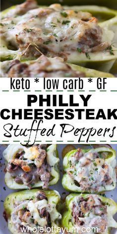 Keto philly cheese steak stuffed peppers make an easy keto meal or dinner when you're hungry. The delish cheesesteak peppers are also low carb and gluten free. #keto #lowcarb #ketorecipes #glutenfree Cheesesteak Peppers, Cheese Steak Stuffed Peppers, Steak Stuffed Peppers, Philly Cheese Steak Stuffed Peppers, Cheesesteak Stuffed Peppers, Philly Cheese Steak Recipe, Desayuno Keto, Cheesesteak Recipe, Cheese Steak