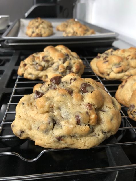 The Best Chocolate Chip Walnut Cookies – Catching Up With Nkechi Royal Cookies Recipe, Walnut Chocolate Chip Cookies, Walnut Cookie Recipes, Chocolate Chip Walnut Cookies, Levain Bakery, Gooey Cookies, Walnut Recipes, Best Chocolate Chip, Make Cookies