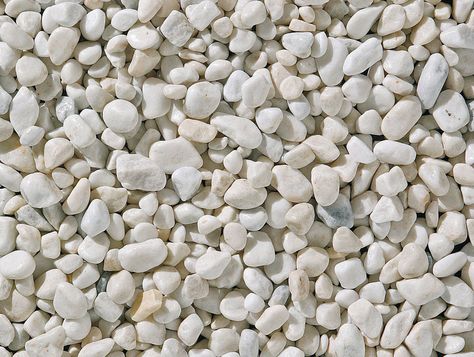 Spanish White Pebbles Garden White Stones, White Pebbles Landscape, White Diamonds Pebble Sheen, White Garden Pebbles, Pebbles Texture, Pebble Patio, Wrought Iron Bench, Wooden Garden Gate, Pebble Garden