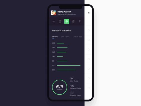 Great work from a designer in the Dribbble community; your best resource to discover and connect with designers worldwide. Dashboard Mobile, App Inspiration, Best Ui Design, Ui Animation, Side Bar, App Interface, Ui Design Inspiration, App Ui Design, Ui Inspiration