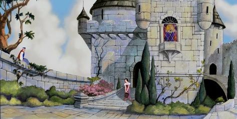 Snow White Castle, Disney Core, Original Disney Princesses, Disney 90s, Disney Movie Art, Gothic Interior, Castle Background, Disney Imagineering, White Castle