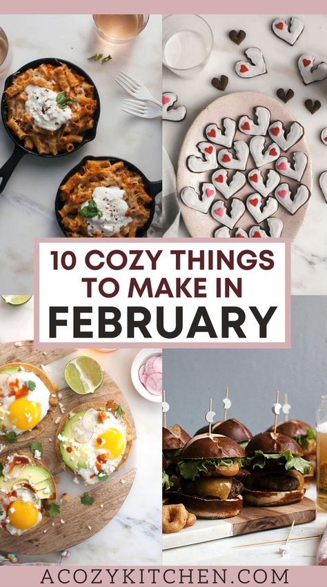 I figured I’d start by sharing some thing that you should make and eat in the month of February. February is inching closer and closer to us so it's time to get to menu and meal planning. From easy dessert ideas for Valentine's Day to amazing Super Bowl party recipes and easy meals, this has something for everyone to enjoy! #comfortfood #footballfood #winterrecipes February Meal Ideas, February Food Ideas, February Dinner Ideas, February Meals, February Food, February Recipes, Article Ideas, Easy Dessert Ideas, Cozy Recipes