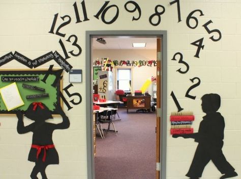 back to school classroom door decorations | Back to School -The Classroom & the Dorm » Talk of the House School Window Decorations, Math Door Decorations, Classroom Door Decorating, Teacher Door Decorations, Classroom Decor Middle, Middle School Classroom Decor, High School Math Classroom, Math Classroom Decorations, Classroom Decor High School