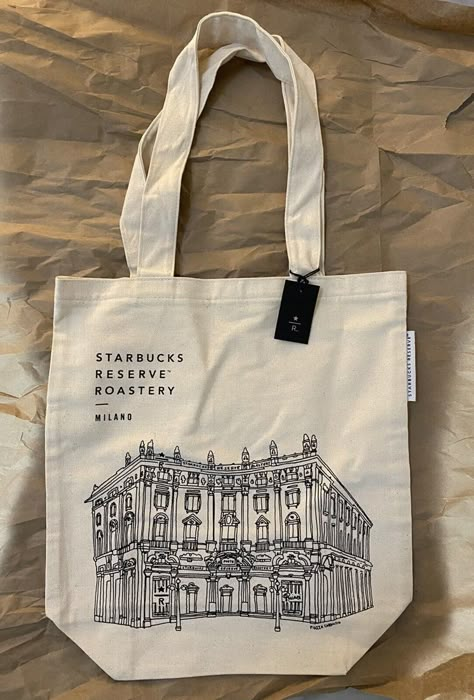 Starbucks Roastery, Fabric Bag Design, Tote Bags For College, Handpainted Tote Bags, Totes Ideas, Best Tote Bags, Photo Bag, Embroidered Tote, Screenprinting