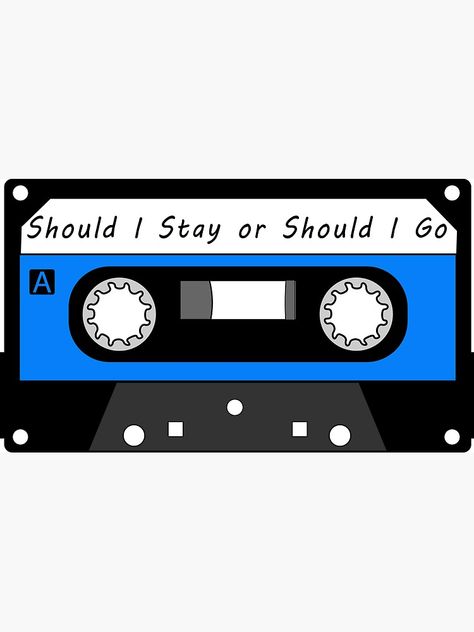 "Should I Stay or Should I Go 2" Sticker by patriikamikaze | Redbubble Should I Stay Or Should I Go, Should I Stay, Fear Street, Favorite Show, Watch It, Make Me Happy, Enjoy It, Stranger Things, Supernatural