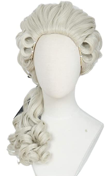 AmazonSmile : Linfairy Lawyer Curly Wig Light Blonde Halloween Cosplay Costume Wig For Party : Clothing Barrister Wig, Colonial Wigs, Marie Antoinette Wig, Powdered Wig, Blonde Halloween, 18th Century Wigs, Black Hair Pieces, Fancy Dress Halloween Costumes, Wig Party