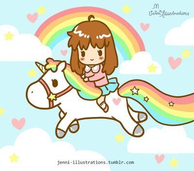 Cute girl riding a unicorn Riding A Unicorn, Pastel Illustration, Real Unicorn, Unicorn And Glitter, Unicorn Illustration, Unicorn Horse, Kawaii Illustration, Super Kawaii, Unicorn Rainbow