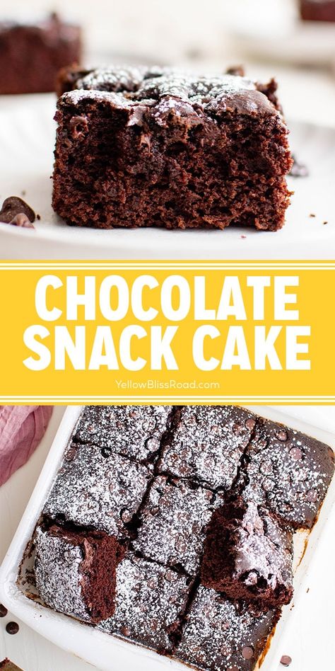 Persnickety Plates, Snack Cake Recipe, Chocolate Snack Cake, Cookies Cupcake, Wacky Cake, Snack Cakes, Dairy Free Cake, Dessert Simple, Rich Desserts