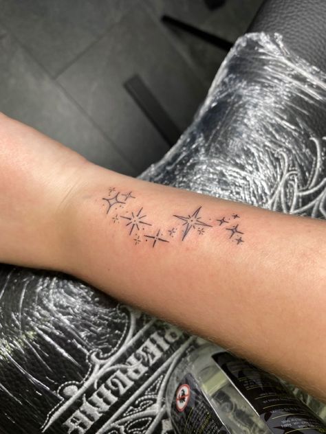 Sparkle Tattoo Filler, Sparkle Arm Tattoo, Sparkle Spine Tattoo, Sparkle Tattoo Wrist, Sparkle Wrist Tattoo, Sparks Tattoo, 777 Tattoo, Sparkle Tattoo, Inner Forearm Tattoo