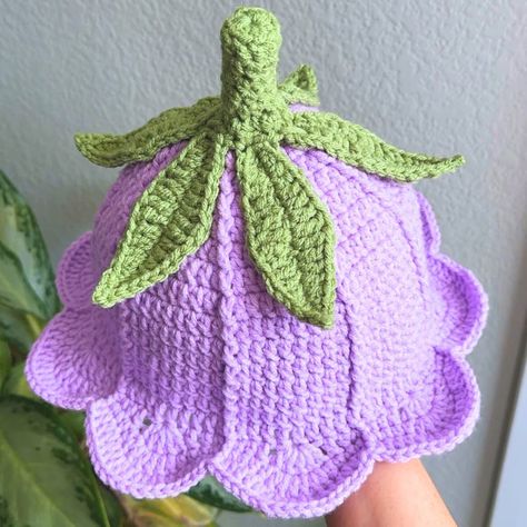 CROCHET PATTERN Lily Flower Bucket Hat Pattern Easy Fantasy Fairy Ren Faire Costume Whimsical Witchy Flower Hat Instant Digital Download PDF - Etsy Crochet Fruit Bucket Hat, Crochet Flower Hat Pattern, Crochet Hat Flower, Crochet Flower Hat Pattern Free, Crochet Fun Hat, Crochet Fairy Hat, Flower Bucket Hat Crochet, Witchy Crochet Patterns, Fairy Ren Faire