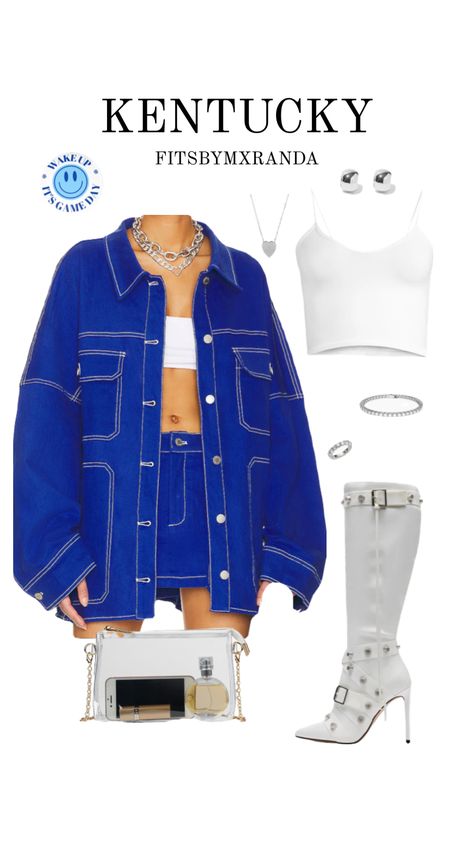 KENTUCKY GAMEDAY FIT // Shop the look on ltk // follow @fitsbymxranda on instagram & tiktok for daily fashion inspo 🤍 #outfitinspo #gameday #gamedayfit #gamedayoutfit #kentucky #outfit Kentucky Outfit, Sorority Events, University Of Kentucky, Gameday Outfit, Gaming Clothes, Shop The Look, Look On, Daily Fashion, Kentucky