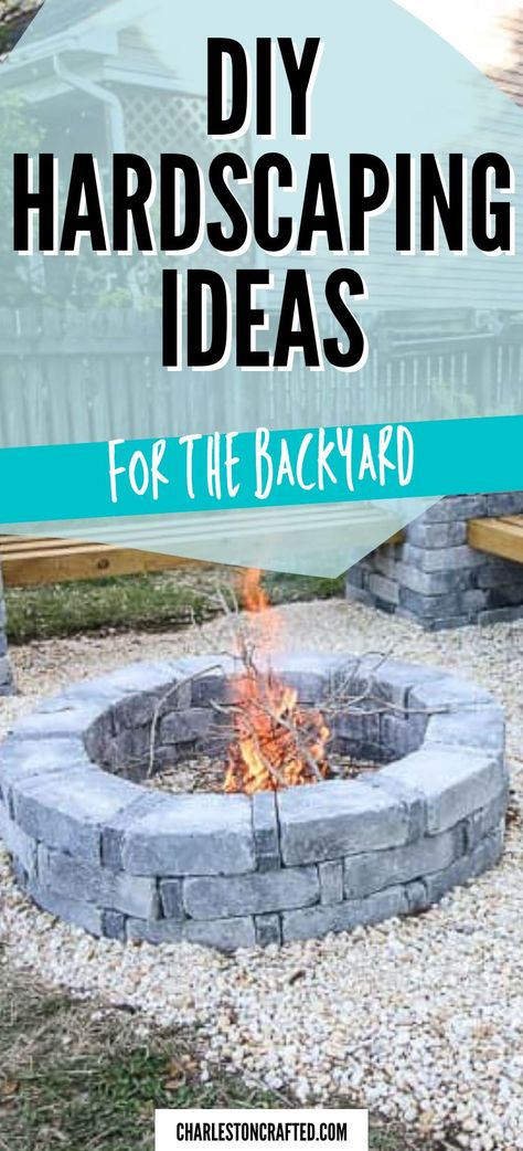 Cheap Hardscape Ideas Backyards, Hardscape Ideas Backyard Patio Design, Hardscapes For Backyard, Diy Hardscape Backyard, Diy Hardscaping Ideas, Hard Scaping Ideas, Hardscaping Backyard Ideas, Backyard Hardscape Design, Hardscape Ideas Backyard On A Budget