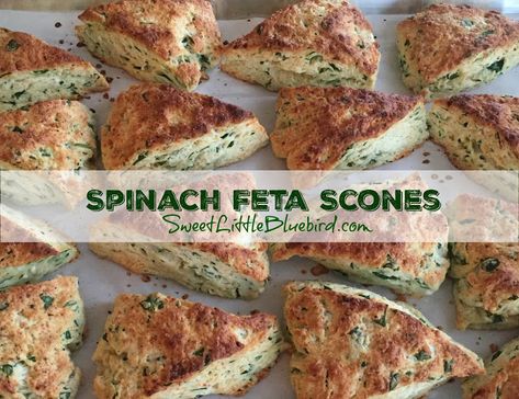 Spinach Feta Scones Creamy Chicken Bake, Savory Scones Recipe, Savory Scones, Spinach And Feta, Country Cooking, Scone Recipe, Creamy Chicken, Baked Chicken, Scones