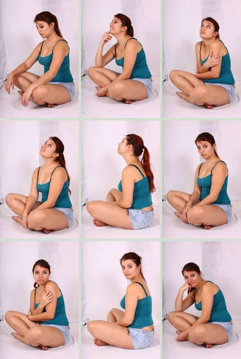 Feminine Sitting Poses, Sitting Criss Cross Reference Side View, Person Sitting Criss Cross Reference, Sitting Reference Drawing, Sitting Against Wall Pose, Sitting Anatomy, Confident Pose Reference, Sitting Drawing Reference, Sitting Criss Cross