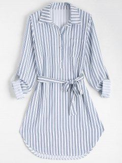 Belted Dresses, Striped Dresses, Cute Casual Dresses, Diy Vetement, Dresses Casual Fall, Mode Boho, Dress 15, Striped Long Sleeve Shirt, Straight Dress