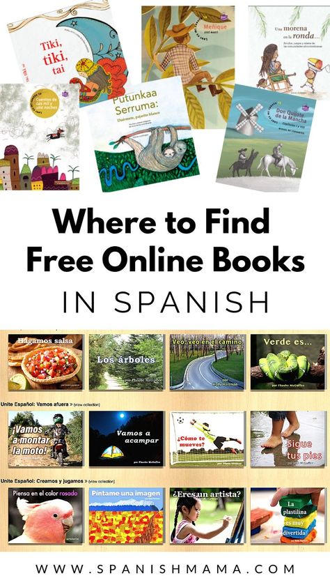 Reading In Spanish, Spanish Novels For Beginners, Spanish Books For Beginners, Spanish Books To Read, Spanish Advanced, Spanish Immersion Classroom, Spanish Books For Kids, Books In Spanish, Free Online Books