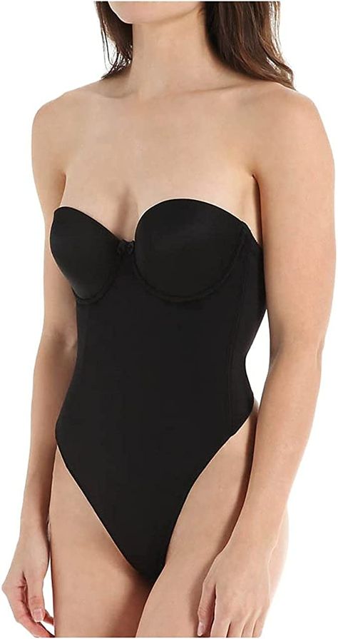 Va Bien Strapless Low Back Slimming Bodysuit, 34C, Black Strapless Shapewear, Slim Bodysuit, Corset Bodysuit, Strapless Bodysuit, Shapewear Bodysuit, Cute Swimsuits, Black Corset, Women's Shapewear, Womens Bodysuit