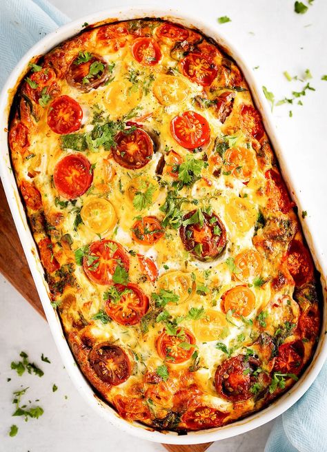 Frittata Recipes Baked, Oven Baked Frittata, Fritata Recipe, Easy Frittata Recipe, Tomato Frittata, Baked Frittata, Easy Frittata, Frittata Recipe, Frittata Recipes