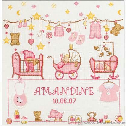 Cross Stitch Baby, Adele, Le Point, Baby Mobile, Cross Stitch, Baby Shower, Embroidery, Comics