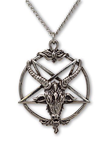 Baphomet Inverted Pentacle Pewter Satanic Goat Head Penda... https://smile.amazon.com/dp/B01BVRYEN4/ref=cm_sw_r_pi_dp_x_vy-4zb4GA3EJY Satanic Goat Head, Inverted Pentacle, Satanic Necklace, Baphomet Goat, Satanic Goat, Bronze Chain Necklace, Goat Head, Urban Jewelry, 20 Inch Necklace