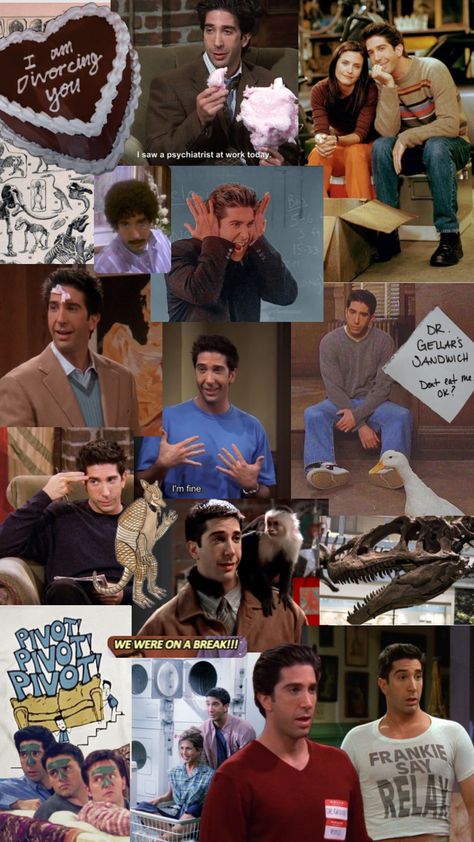 #ross #rossgeller #friends Serial Friends, Trippy Iphone Wallpaper, 90s Memories, Ross Geller, Friends Cast, Friends Moments, Friends Tv Show, Work Today, That One Friend