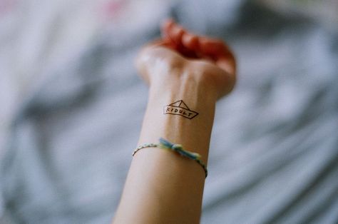 kidult Kidult Tattoo, Kidult Seventeen Tattoo, Fake Tattoos, Tattoo Inspo, Triangle Tattoo, I Tattoo, Tattoo Ideas, Tattoos, For Sale