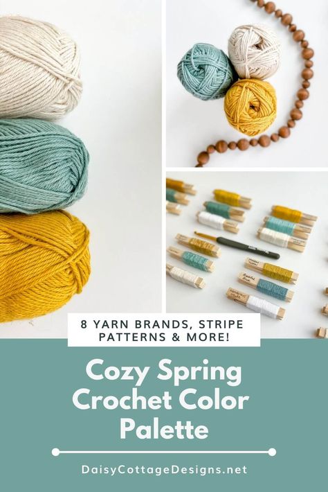 Knitting Color Combinations Colour Schemes, Color Palette For Yarn, Crochet Sweater Color Palette, Color Schemes Crochet, Granny Square Color Palette, Granny Square Color Ideas, Crochet Colour Palettes, I Love This Yarn Color Combinations, Crochet Blanket Color Schemes